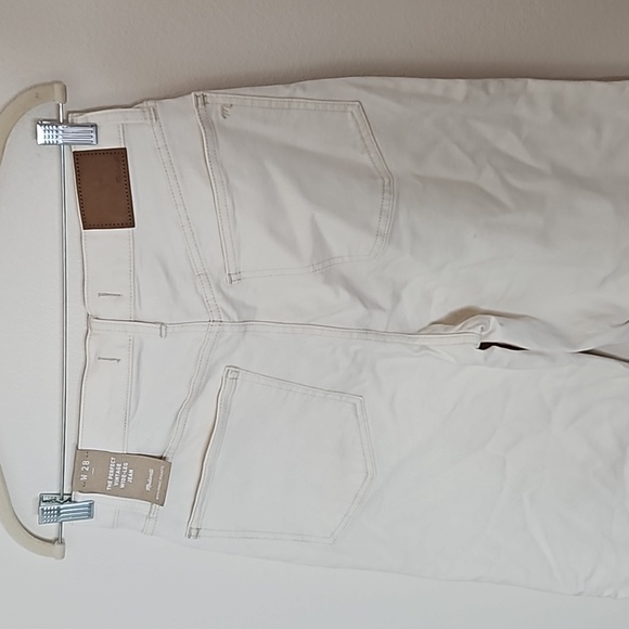 NWT Madewell The Perfect Vintage Wide-Leg Jean White Size 28 - Picture 6 of 13